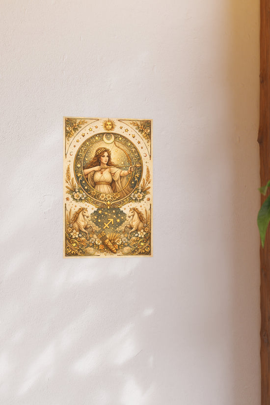 Celestial Sagittarius Zodiac Poster by Grace Canvas Shop