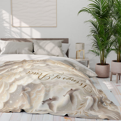 Wings of Peace Fleece Blanket