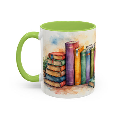 Watercolor Book Lovers Coffee Mug (11/15oz)