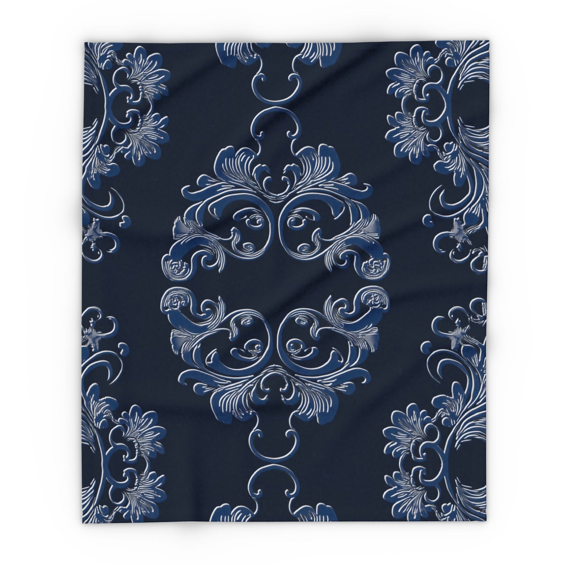 Navy Arctic Fleece Blanket by Grace Canvas Shop