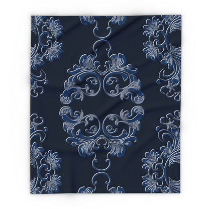 Navy Arctic Fleece Blanket by Grace Canvas Shop