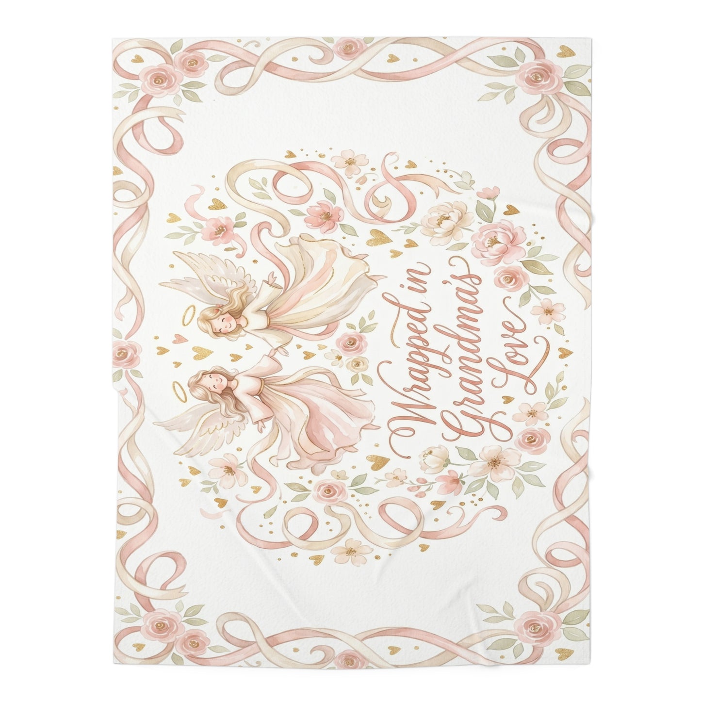 Wrapped in Grandma’s Love Baby Swaddle Blanket