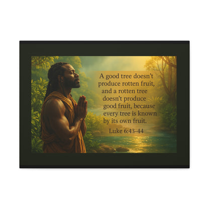 Luke 6:43- 44 Inspirational Wall Art by Grace Canvas