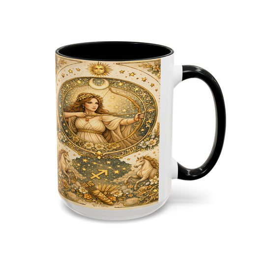 Sagittarius Zodiac Coffee Mug (11/15oz) by Grace Canvas Shop