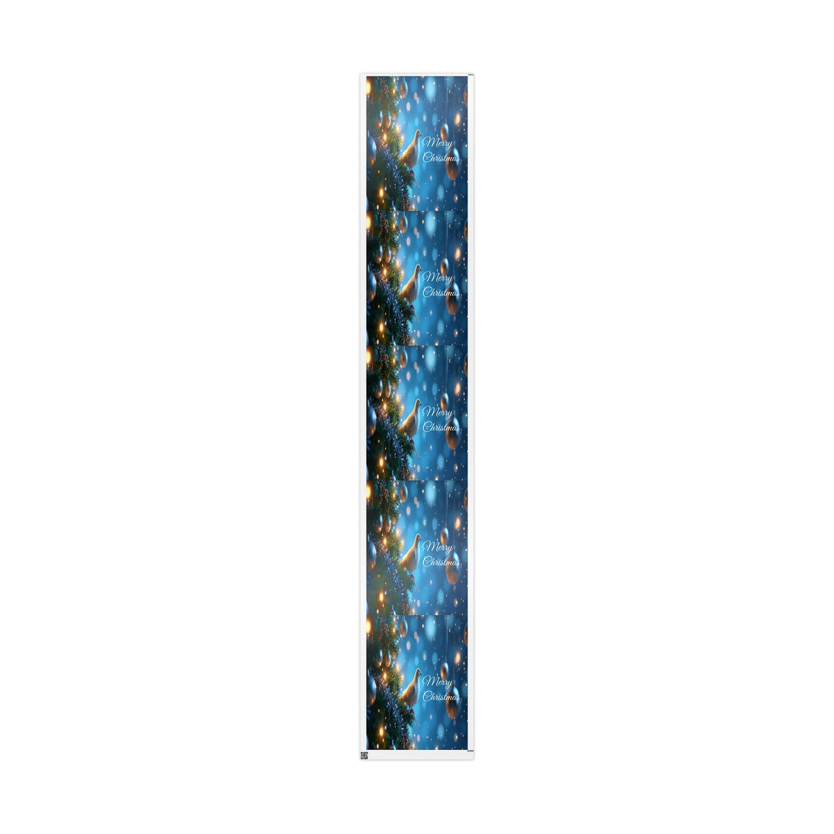 Holiday Night Forest Wrapping Paper — Blue Christmas Gift Wrap