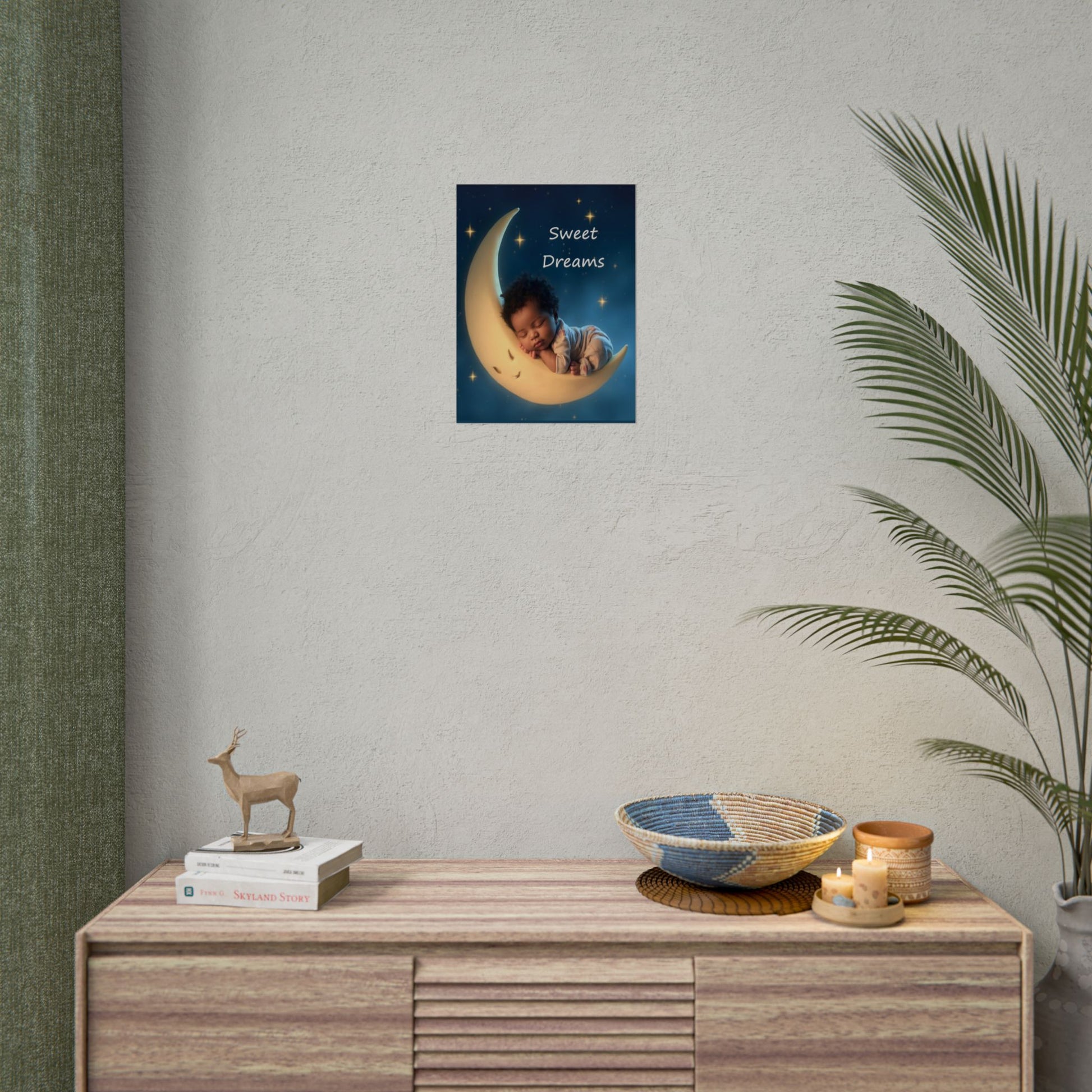 Sweet Dreams Baby Poster — Rolled Nursery Wall Art by Grace Canvas Shop
