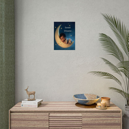 Sweet Dreams Baby Poster — Rolled Nursery Wall Art by Grace Canvas Shop
