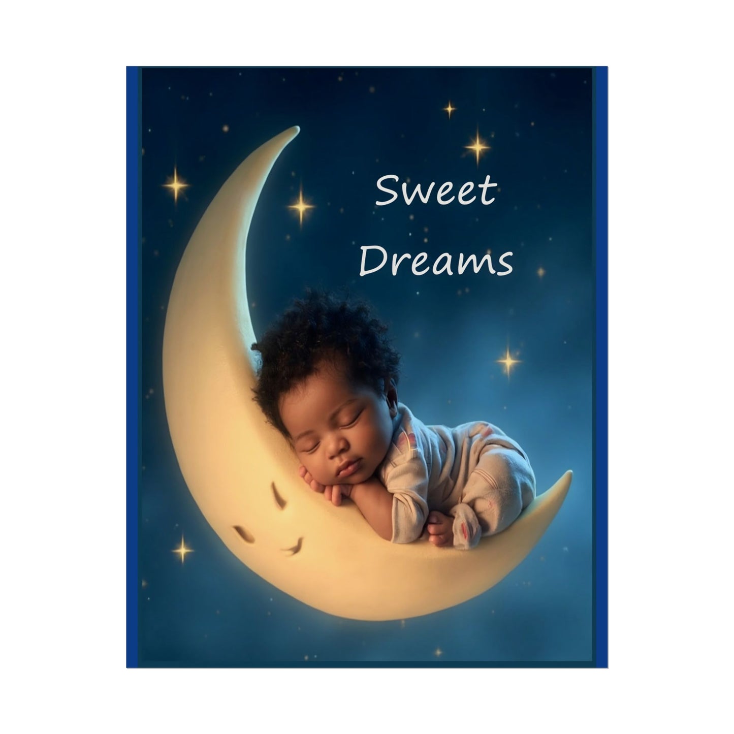 Sweet Dreams Baby Poster — Rolled Nursery Wall Art by Grace Canvas Shop