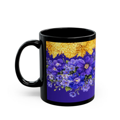 Vibrant Violet Flowers Coffee Cup (11oz, 15oz)