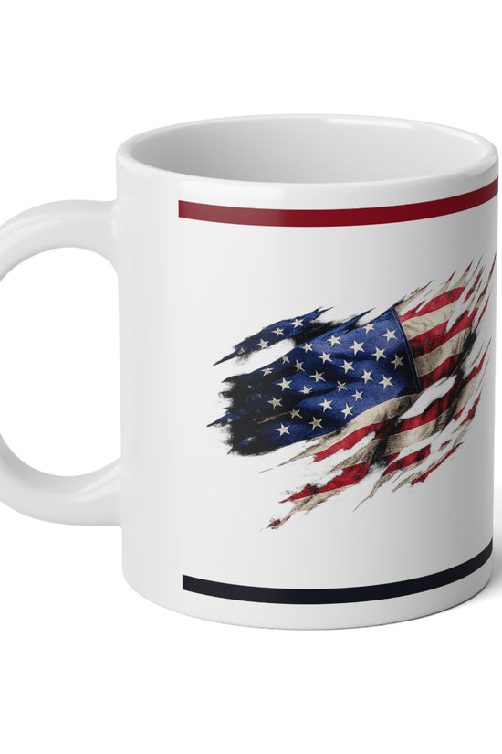 20oz American Flag Eagle Jumbo Mug Patriotic Coffee Cup by Grace Canvas Shop