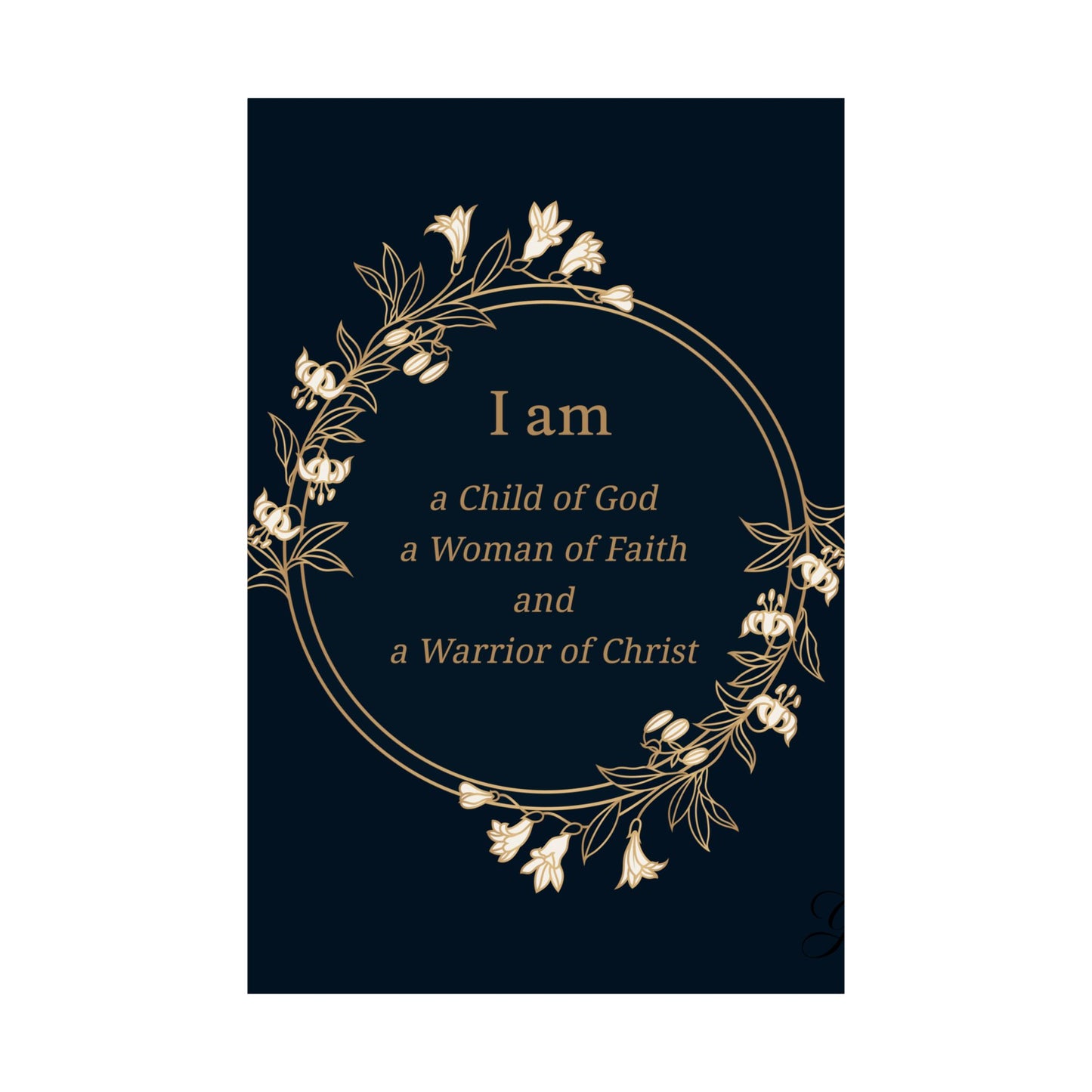 Woman of Faith Poster - Matte Vertical Print