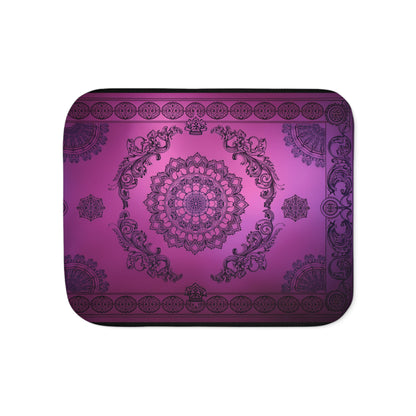 Cozy Mandala Sherpa Throw Blanket