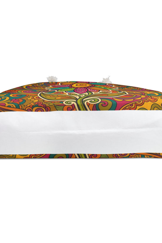 Boho Paisley Floral Weekender Bag – Colorful Retro Travel Tote