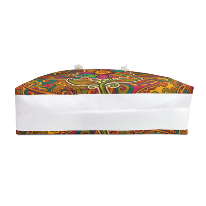 Boho Paisley Floral Weekender Bag – Colorful Retro Travel Tote