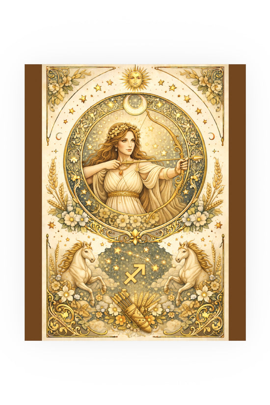 Celestial Sagittarius Zodiac Poster by Grace Canvas Shop