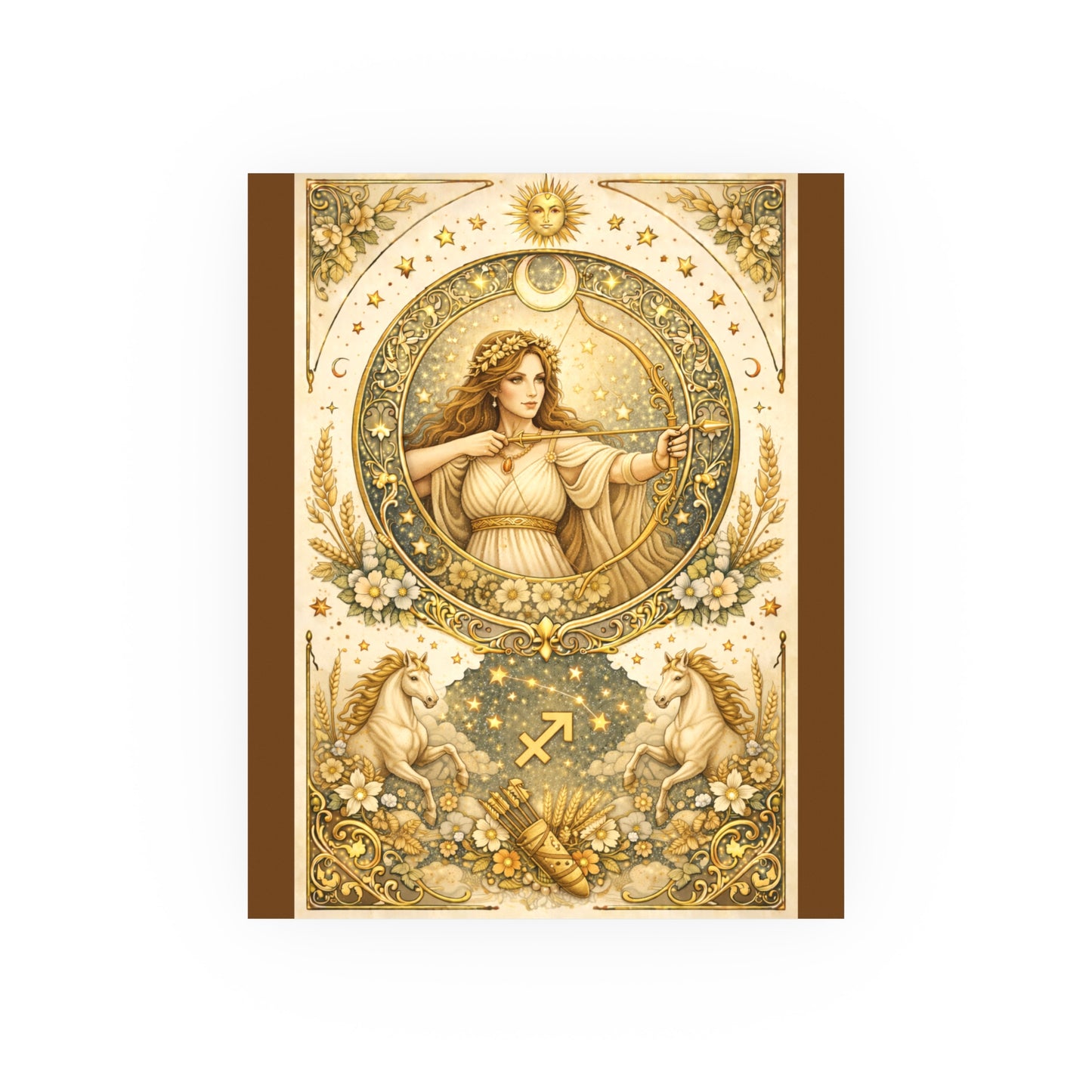 Celestial Sagittarius Zodiac Poster by Grace Canvas Shop