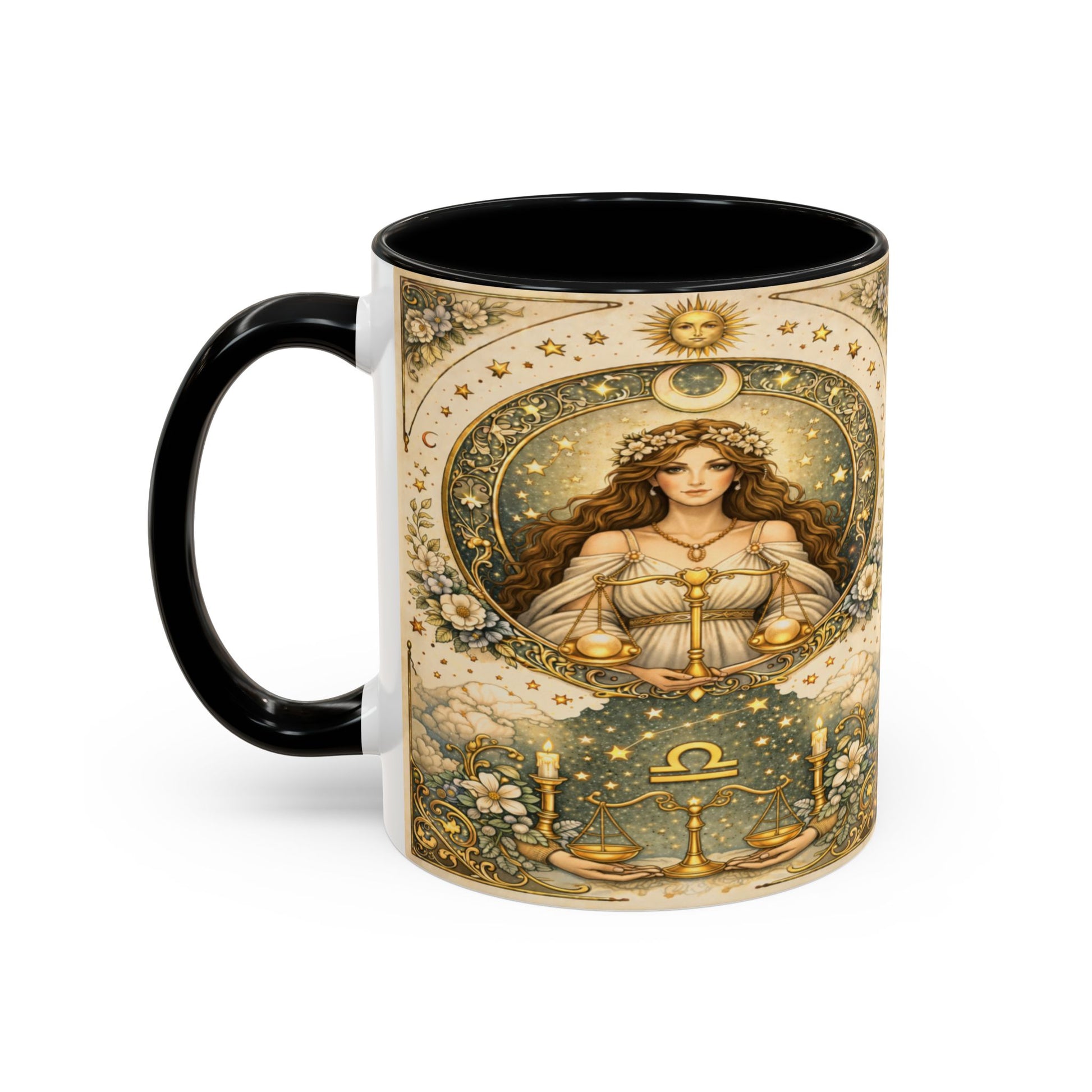 Celestrial Libra Zodiac Coffee Mug (11/15oz) by Grace Canvas Shop