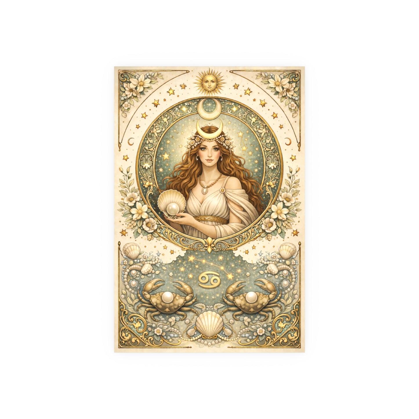 Cancer Zodiac Art Poster — Astrology Print