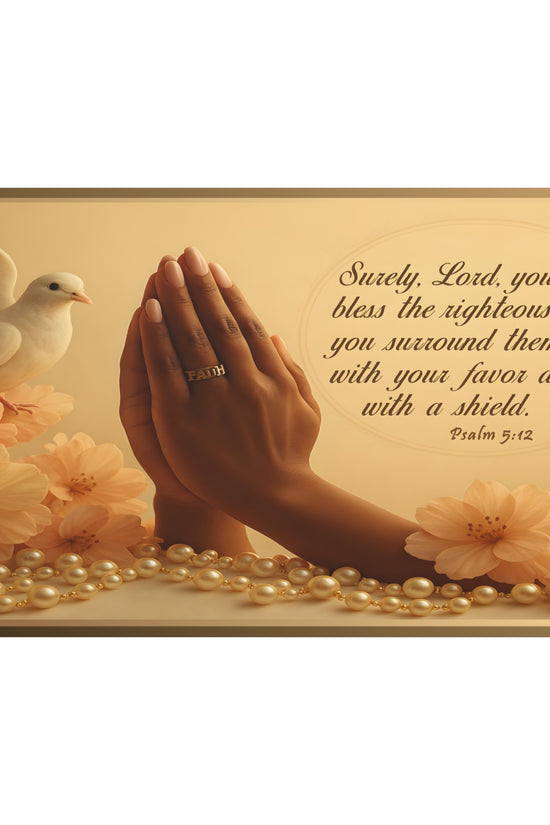 Psalm 5:12 Inspirational Print by Grace Canvas