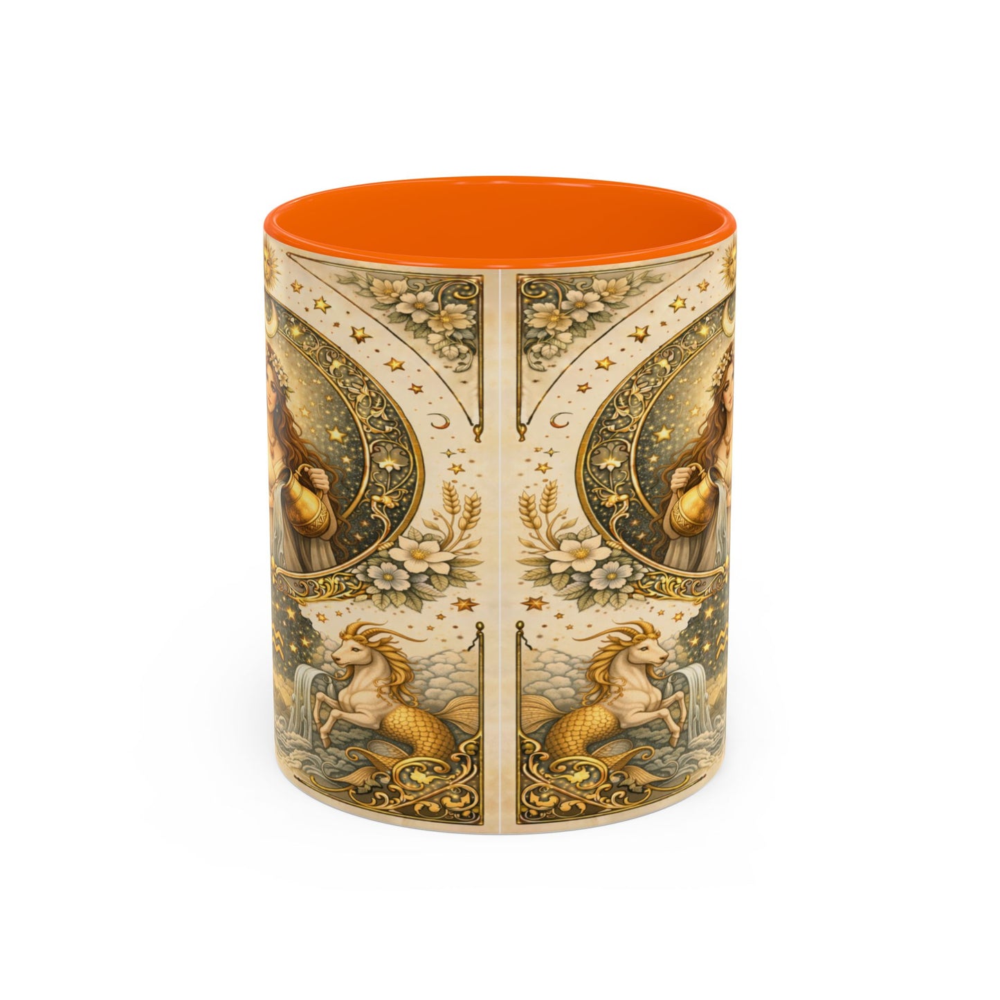 Celestial Aquarius Art Coffee Cup (11/15oz) by Grace Canvas Shop