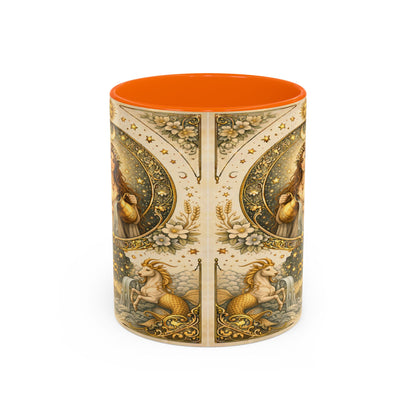 Celestial Aquarius Art Coffee Cup (11/15oz) by Grace Canvas Shop