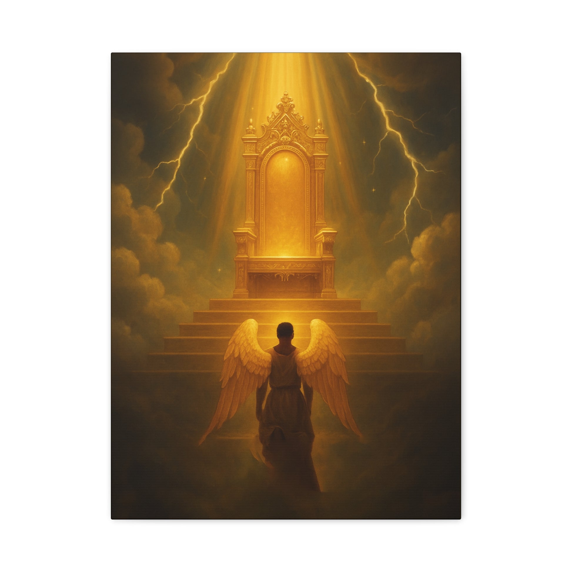 Angel Before the Throne Canvas Print by Grace Canvas Shop