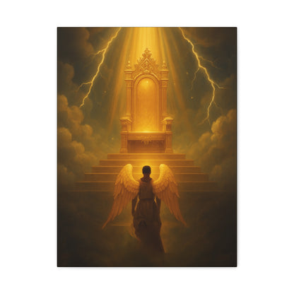 Angel Before the Throne Canvas Print by Grace Canvas Shop