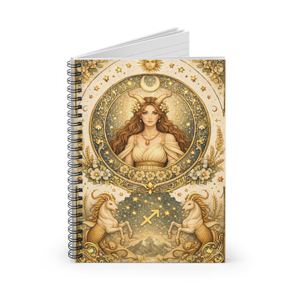 Celstial Capricorn Spiral Notebook