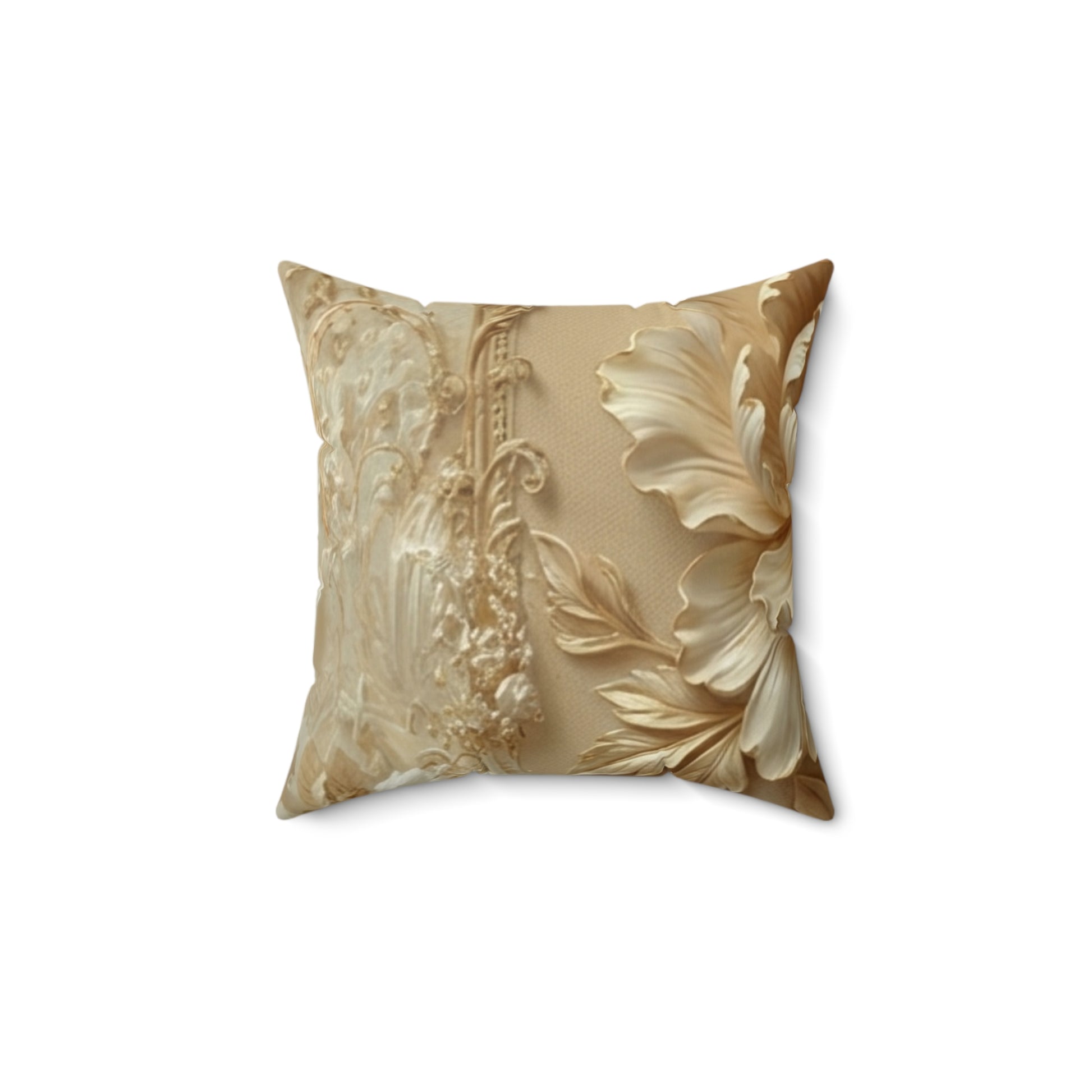 Vintage Gold Accent Cushion by Printify