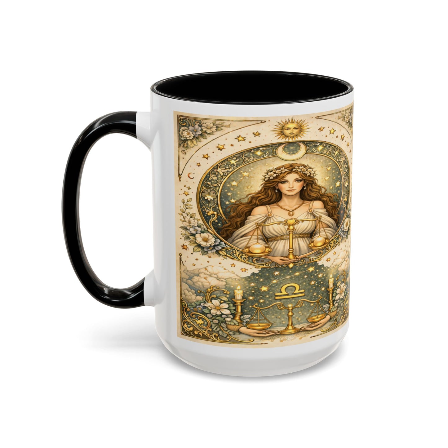 Celestrial Libra Zodiac Coffee Mug (11/15oz) by Grace Canvas Shop
