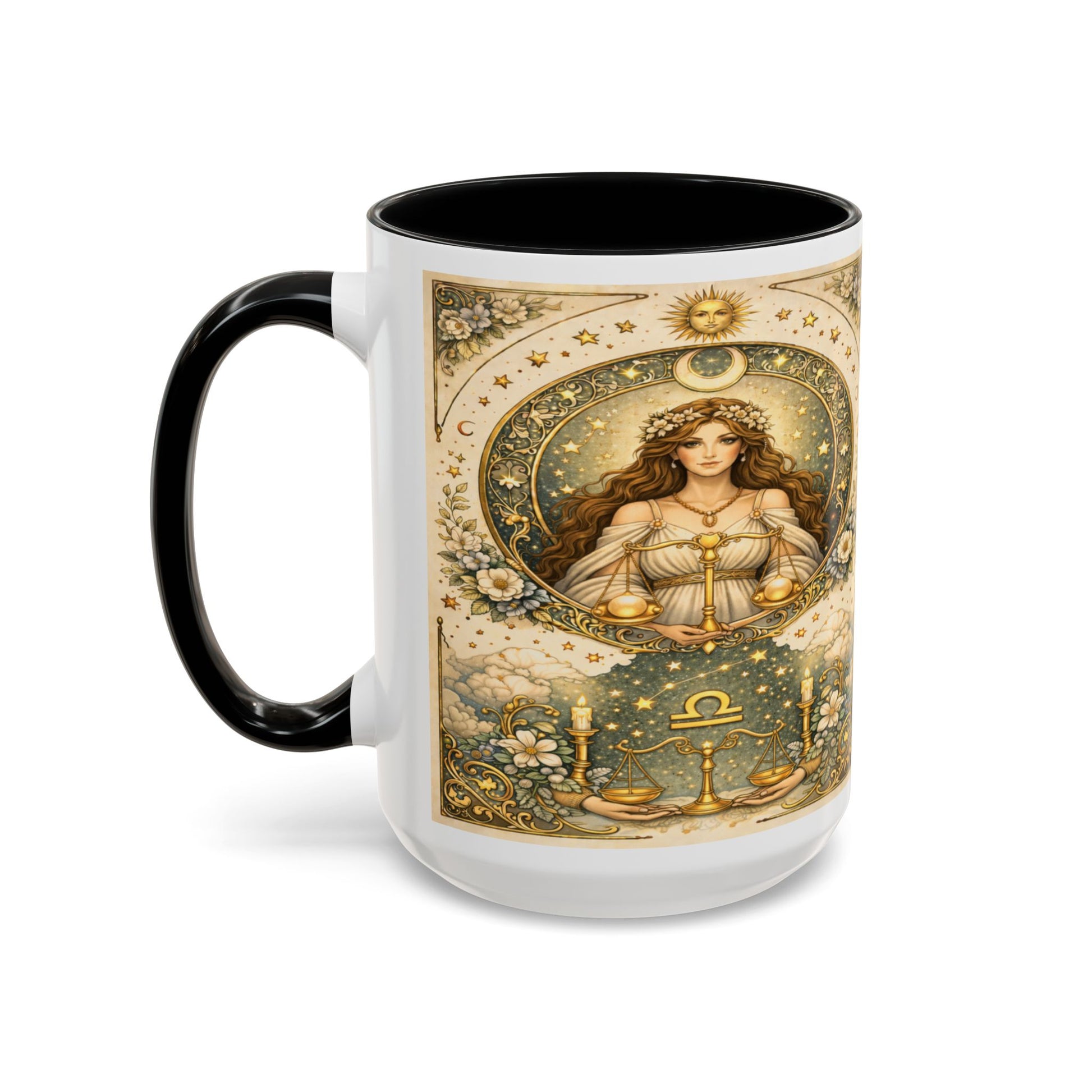 Celestrial Libra Zodiac Coffee Mug (11/15oz) by Grace Canvas Shop