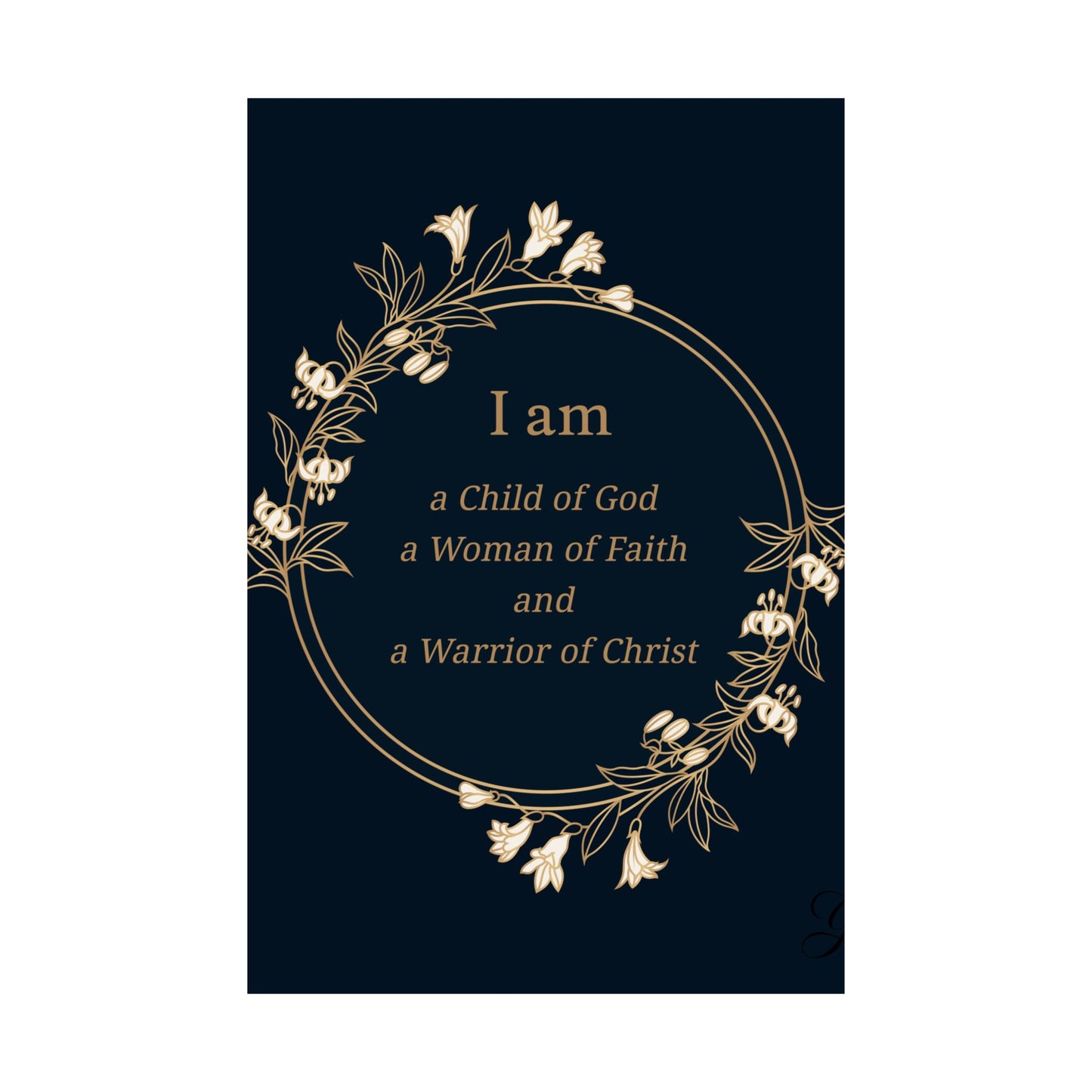 Woman of Faith Poster - Matte Vertical Print