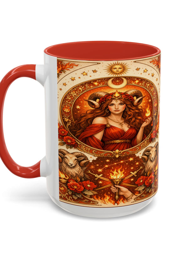 Celestial Aries Coffee Mug (11/15oz) by Grace Canvas Shop