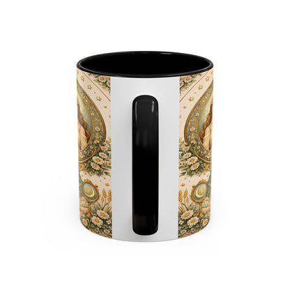 Celestial Gemini Vintage Art Nouveau Coffee Mug