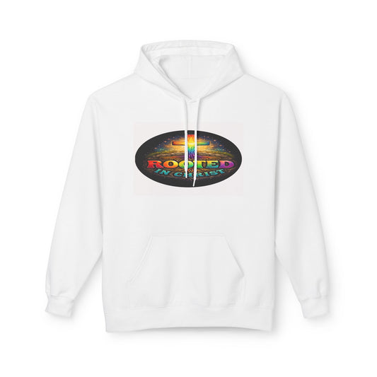 Rooted in Christ Hoodie —Unisex Christian Cross Faith Sweatshirt by Grace Canvas.shop
