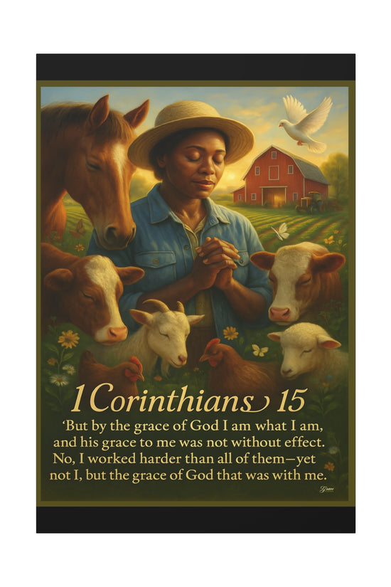 Farm & Faith 1 Corinthians 15 Inspirational Canvas Wall Art by Grace Canvas.shop