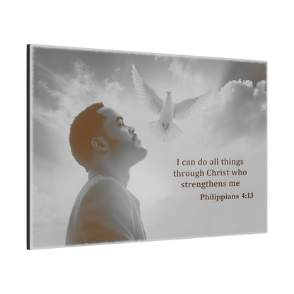 I Can Do All Things Through Christ Phillipians 4:13 Verse Wall Art by Grace Canvas
