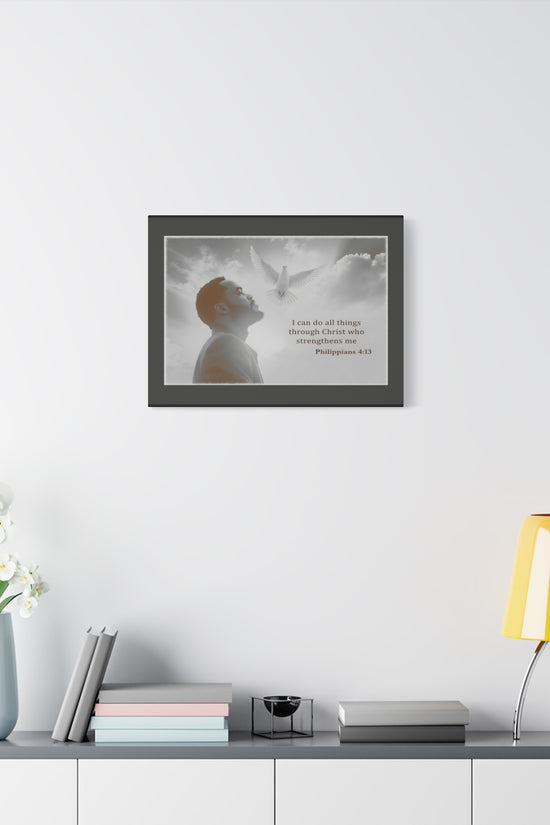 I Can Do All Things Through Christ Phillipians 4:13 Verse Wall Art by Grace Canvas
