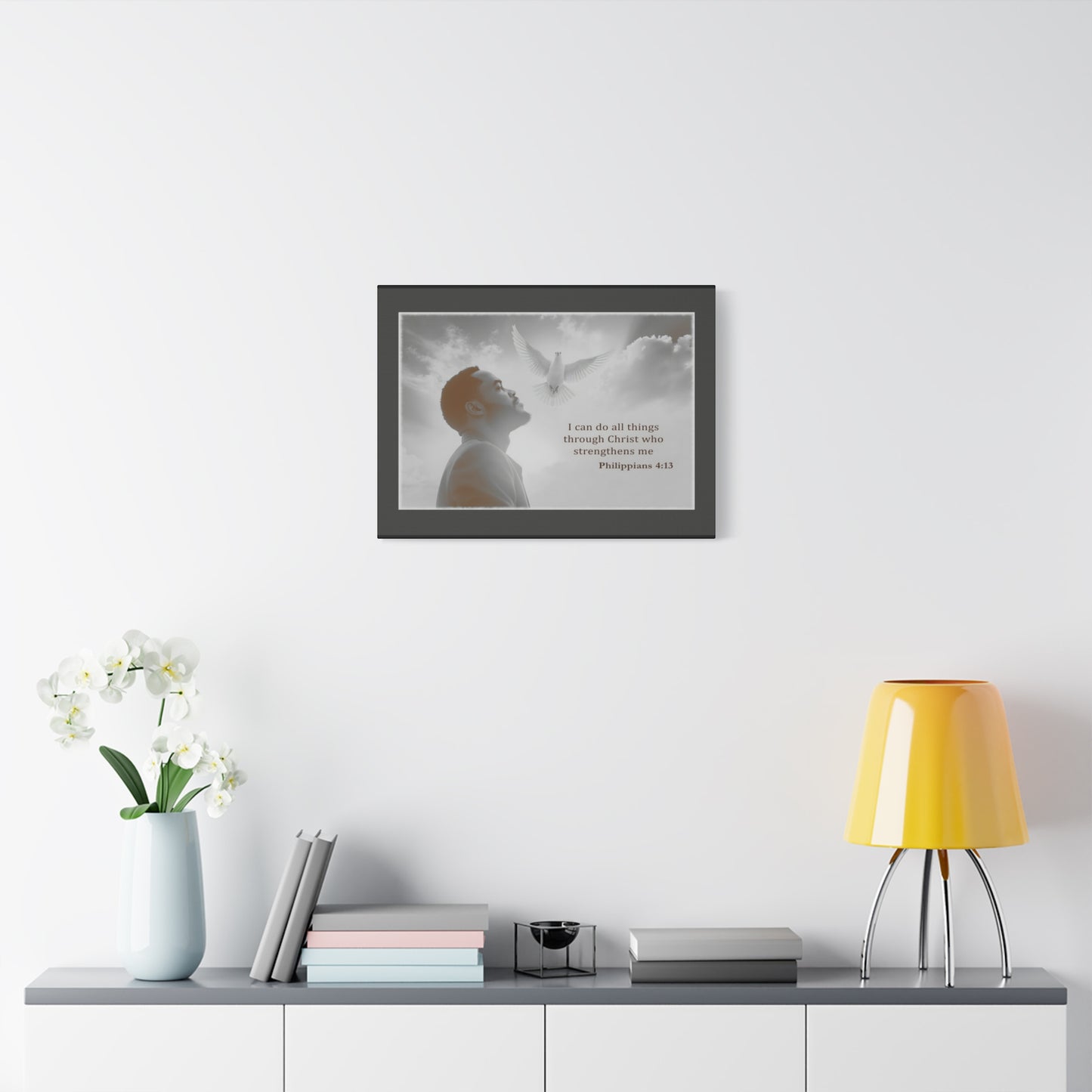 I Can Do All Things Through Christ Phillipians 4:13 Verse Wall Art by Grace Canvas