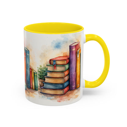 Watercolor Book Lovers Coffee Mug (11/15oz)