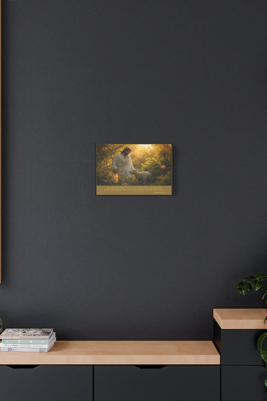 Jesus and the Lamb Jeremiah 29:11 Matte Canvas Print by Grace Canvas