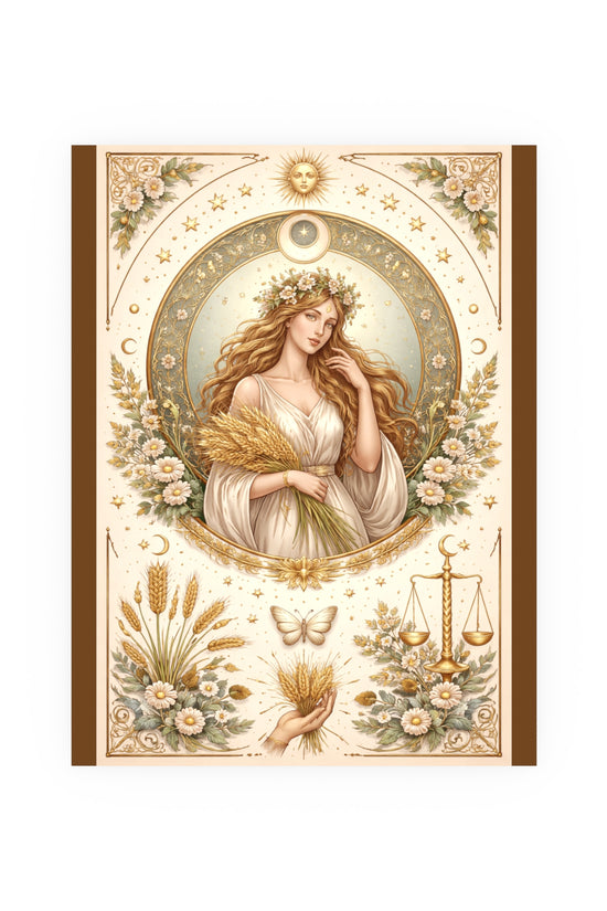 Celestial Virgo Art Print - Archival Matte Poster by Grace Canvas Shop