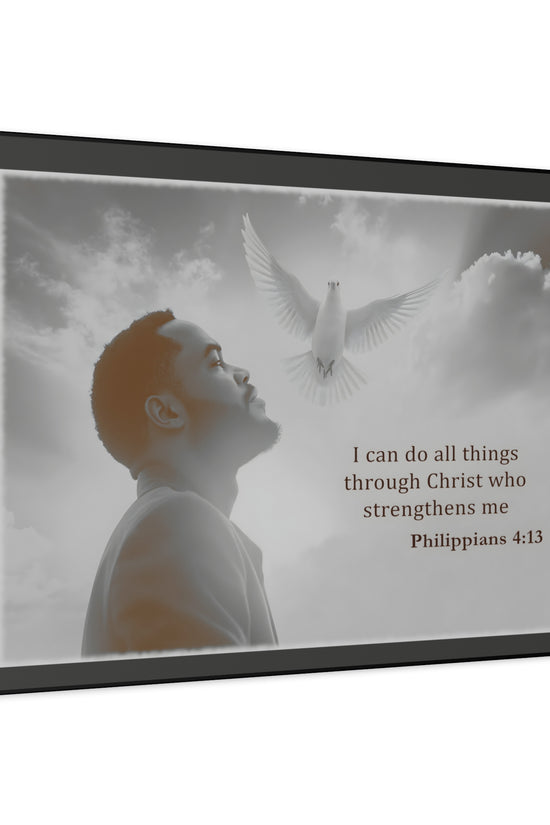 I Can Do All Things Through Christ Phillipians 4:13 Verse Wall Art by Grace Canvas