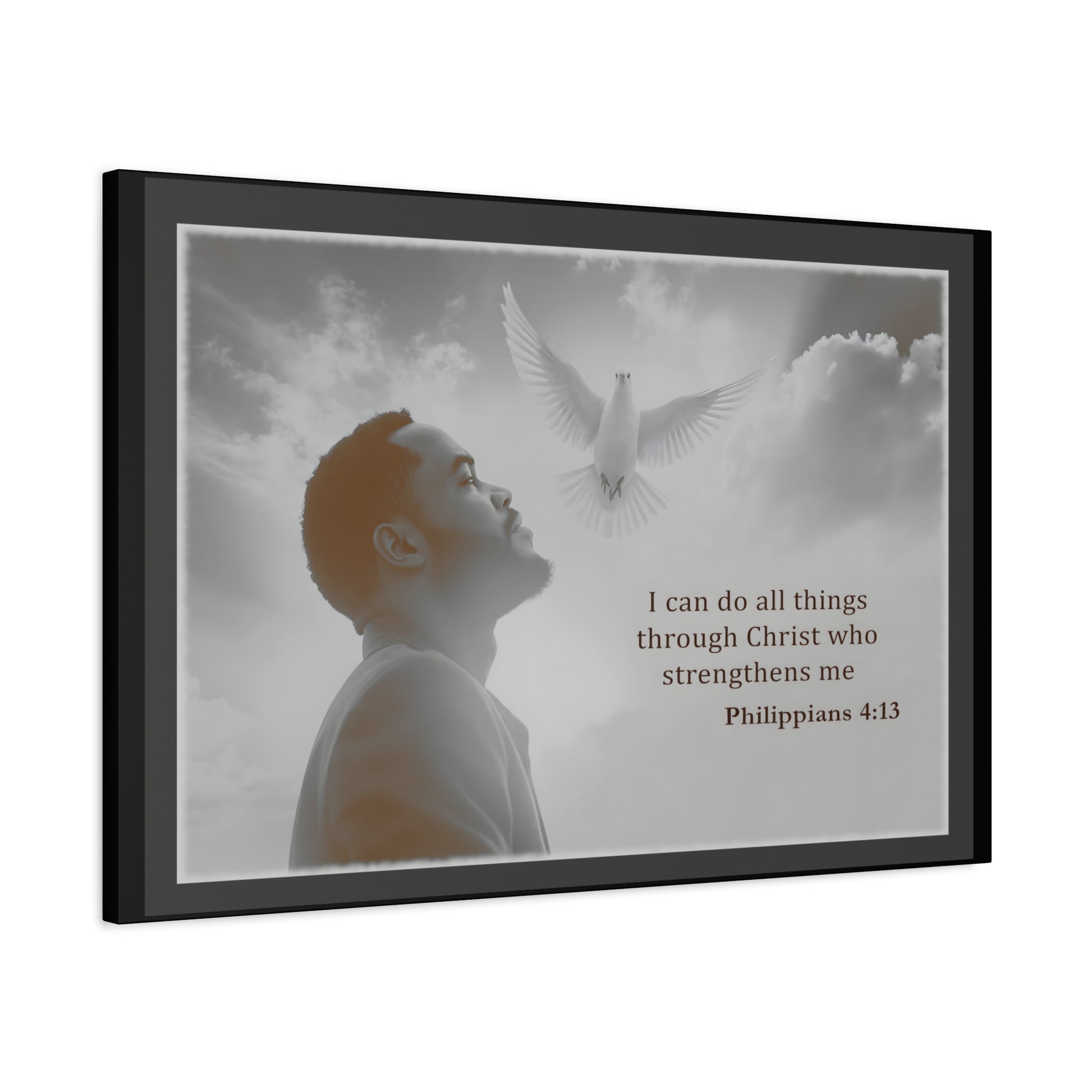 I Can Do All Things Through Christ Phillipians 4:13 Verse Wall Art by Grace Canvas