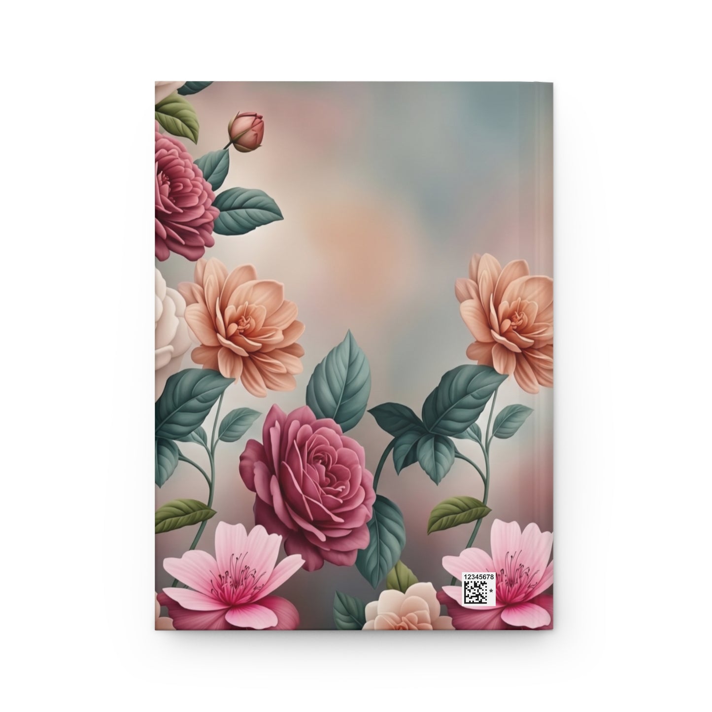 Floral Hardcover Journal — Vintage Roses Matte Notebook for Writing & Gifts