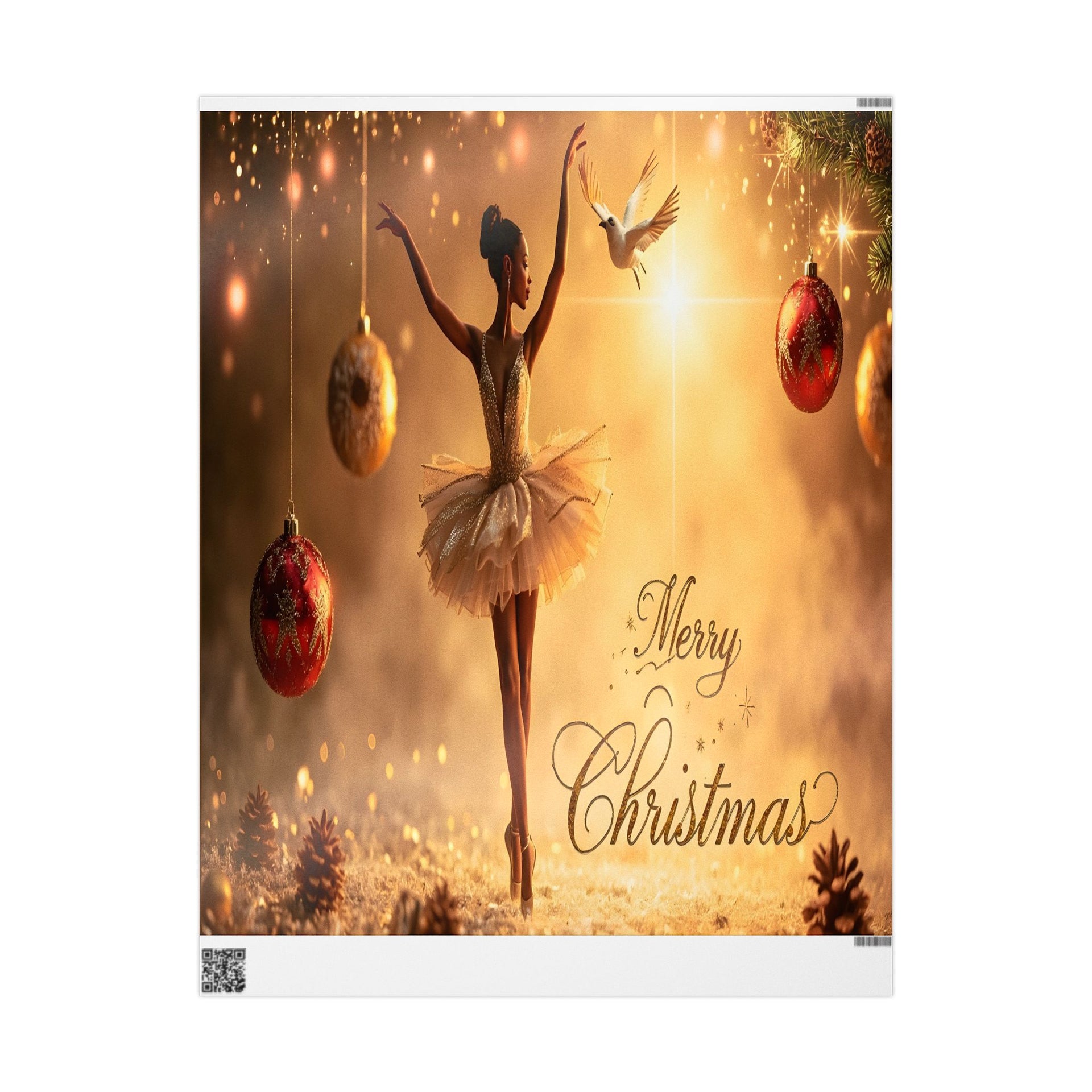 Ballerina 2 Elegant Seasonal Wrapping Paper