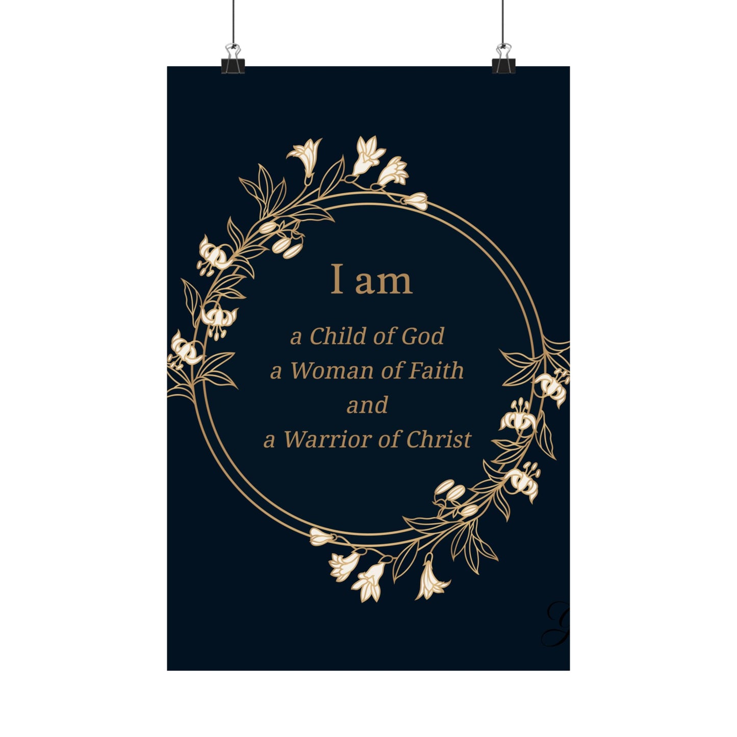 Woman of Faith Poster - Matte Vertical Print