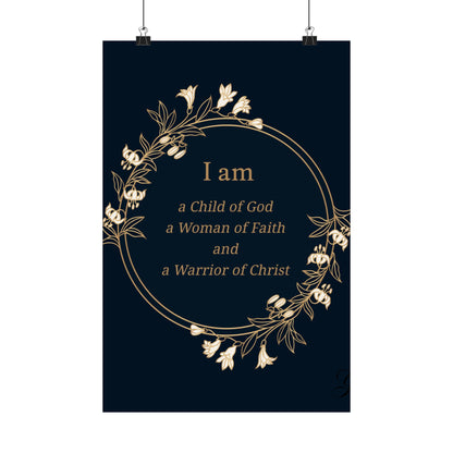 Woman of Faith Poster - Matte Vertical Print