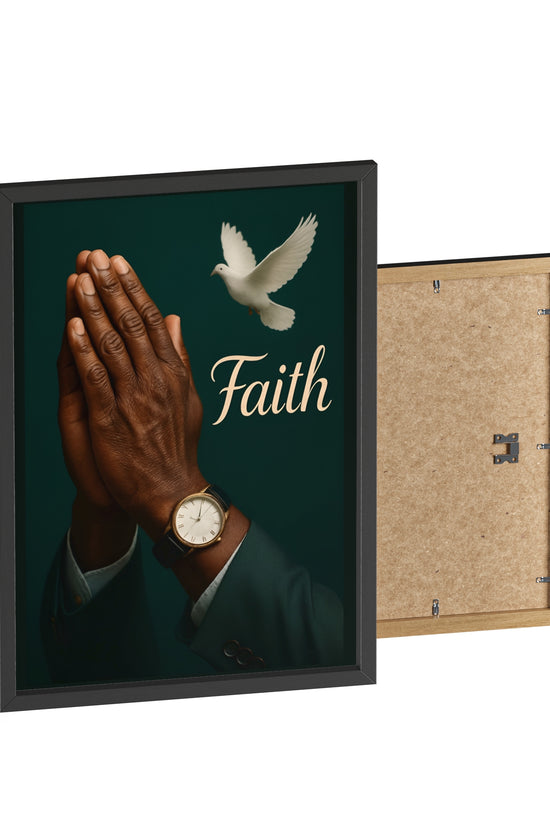 Man's Faith Prayer Framed Poster