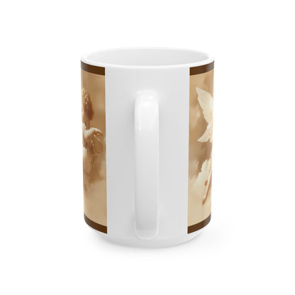 Vintage Cherub Angel Ceramic Mug  11oz & 15oz